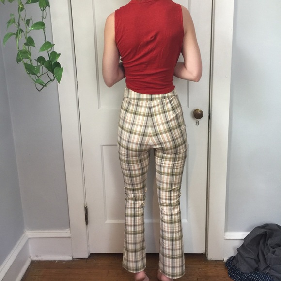 Urban Outfitters Plaid Retro High Waisted Pants - Picture 8 of 8